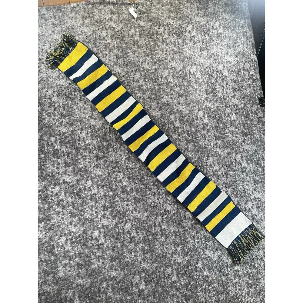 University Of Massachusetts Law School Blue White Yellow Scarf
